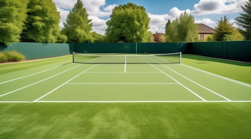 advantages and disadvantages of grass tennis courts