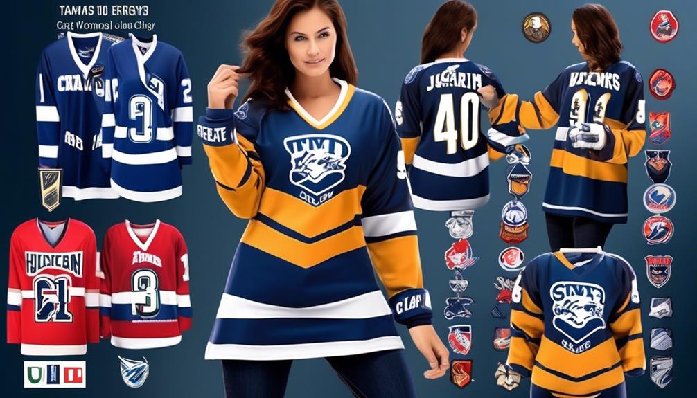 tailored jerseys for female hockey players