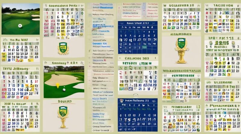 golf tournament schedules explained