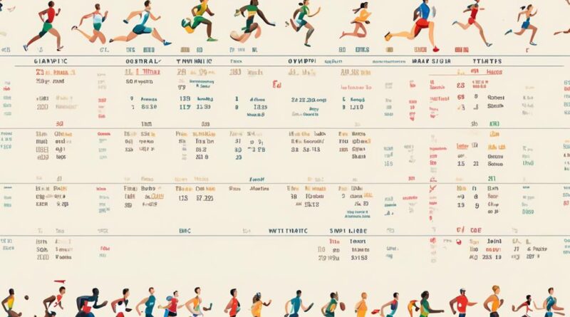 navigating olympic athletics schedule