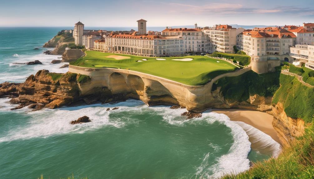 stunning biarritz coastline in france