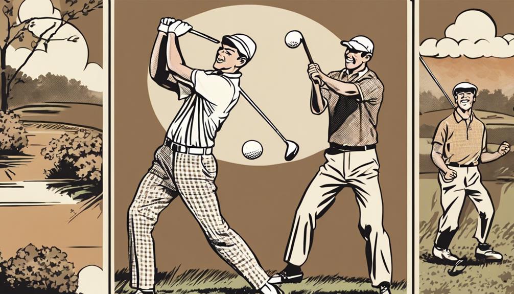 vintage golf in comics