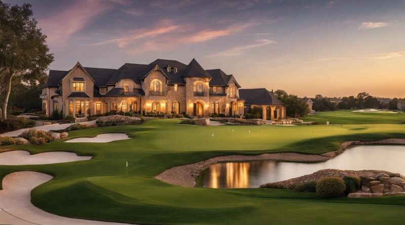 high end golf course homes