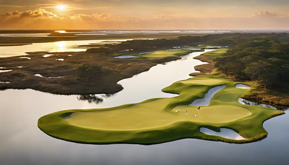 luxury golf on island