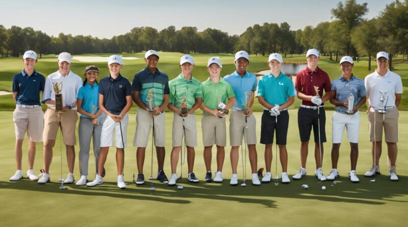 youth and collegiate golf tournaments